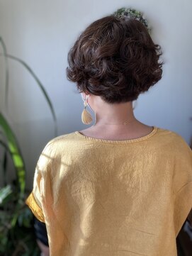 ケイズプラスカラン(HAIR AND MAKEUP K's PLUS calin) 【倉敷　沖/ calin】ショートパーマ