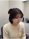 韓国風ボブ　オルチャンボブ　タンバルンモリ　顔周りカット