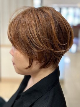 ヘアークリアー 春日部 おしゃれな大人のハンサムショート 丸みショートボブ