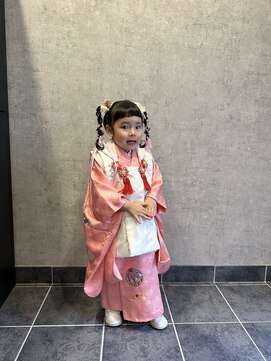 ヘイリー(HAILEY) 3歳/女の子/七五三リボンツインテール