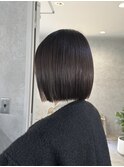 切りっぱなしボブグレージュ/船橋/くすみベージュ/ハイライト