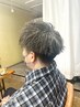【学割U24】メンズカット+パーマ+眉カット　7150→6000