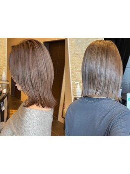 いつまでも美しくありたい女性のために＊白髪も綺麗に艶っと染まり、ケアしながらおしゃれを楽しめる。