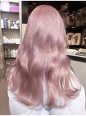 イメチェン/ホワイトブロンド/外ハネボブ/ワイドバング/渋谷