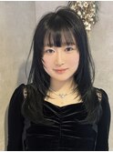 髪質改善艶髪 愛され韓国風前髪カット小顔梅田