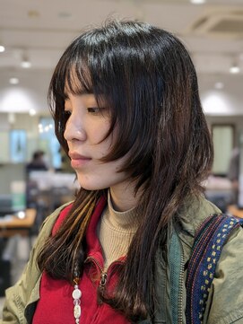 ケーオーエスビューティー(K O S beauty) 顔周りだけウルフなロング！