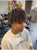メンズカット＋特殊パーマ＋メッシュ