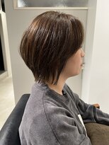 ピアーネ 三宮トアロード店(PIANE) 外ハネレイヤーボブ◇オリーブグレージュ