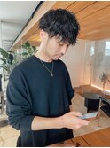 ツイストスパイラルパーマ　大人パーマ　ゆるいパーマ