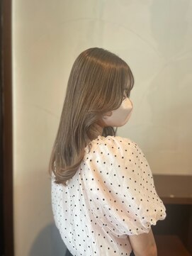 シュシュ 宜野湾店(chou chou) くびれヘア/アプリコットオレンジ/夏のヘアアレンジ/宜野湾