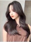 顔周りカット 艶髪 髪質改善 透明感カラー 韓国風ヘア 20代 30代