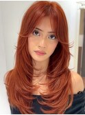 ブリーチ髪質改善ダブルカラーレイヤーカット透明感カラー