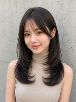 コヴァ バイ ボクノ 荻窪(COVA by bokuno)&nbsp;顔まわりレイヤーで小顔見え◎ふわっとロングヘアー