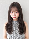 小顔前髪顔まわりレイヤーカットストレート10代20代30代40代