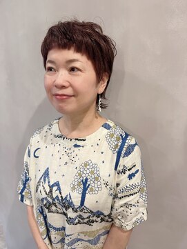 ラトリエコンタン(L´atelier Content) 【shima】幅広い世代におすすめ/大人かわいい眉上バングショート