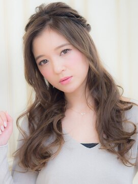 オーブ ヘアー シュマン 川口店(AUBE HAIR chemin by EEM) 甘め◎編み込みハーフアップ