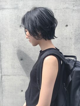 テトヘアー(teto hair) short（プチウルフ、ショート、グレー）