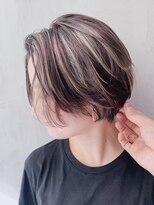 アルバム 銀座(ALBUM GINZA)&nbsp;ハイライトショート_ことりベージュウォーターフォール_ba238653