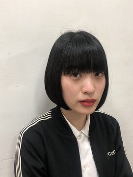 ヘアータイム レスト(HAIR TIME rest) ナチュラルな顎ラインボブ