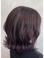 ヘアー クレイジュ(HAIR CRAYGE) 外はねボブ　パープル