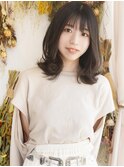 【ヘアジュレドゥ 安江】ハネるミディアムスタイル
