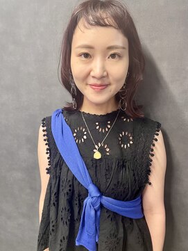 デイバイヘアーポケット(Day.by hair pocket) ラズベリーカラーくびれボブ