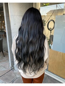 シェル 吉祥寺(shell) ハイライトグラデーション_ネイビーオリーブ