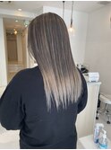 バレイヤージュ×ホワイトベージュ