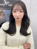 ロンド マーレ 天神大名店(Lond mare)&nbsp;韓国ヘア　韓国風顔まわりカット　高校生カラー　ブリーチカラー