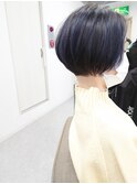 ☆ネイビーハイライト×ショートボブ☆【宮原 和希】