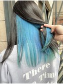 【SHIANみら】インナーカラー×水色