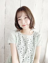 ナル 宇都宮(nalu)&nbsp;シースルーバングのくびれゆるカールスタイル