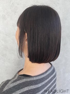 アーサス バイ ヘッドライト 新潟万代店(ursus by HEADLIGHT) 小顔丸みボブ×黒髪