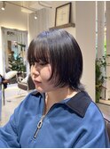ショートウルフカットナチュラルウルフ顔まわりレイヤーカット