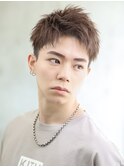 【スパイキーハーフアップ】2ブロックショート
