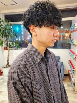 リップソウル(RIP SOUL) 《RIP SOUL》大きめ波巻きパーマ マッシュ