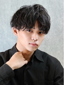 エース(ACES) 2wayソフトツイストパーマツーブロック無造作マッシュ刈り上げ