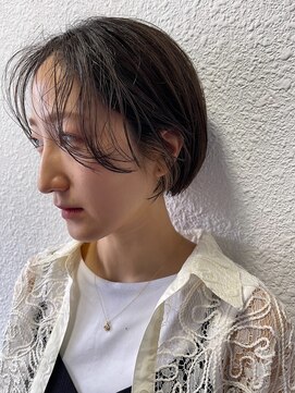 キジ(KIJI) ミニボブ/ボブ/シースルバング/ミニマムショート/グレージュ