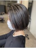大人女子のための脱白髪染め・白髪ぼかしハイライト♪