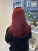 ブリーチ1回～できるチェリーレッド！