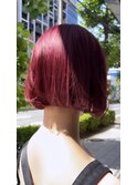 ミニボブ/ワインレッド