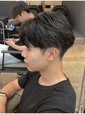 MEN’S HAIR/ブルーブラック/フェザーパーマ/船橋