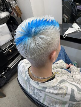 マスカリ(muscali) 【原田】ホワイト ブルー フェード