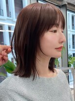 アビーファイブ(ABBEY 5) 大人ボブ銀座レイヤーカット有楽町ミディアムボブベージュ