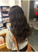 【韓国ヘア】ロングウェーブ　ウェーブパーマ