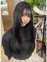 ニルバ(niLva) 大人可愛い顔周りレイヤーシャギー韓国風顔周り