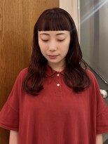 テテ ニコ(tete nico)&nbsp;【大前晴奈】ボルドーカラーオン眉ハイトーンカラー