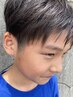 【中学生まで対象】キッズカット　　￥2200【シャンプー無し】