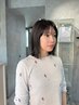 【ダメージ少なめの髪に】カット+ケアカラー(処理剤込み）+3stepTR+marbb
