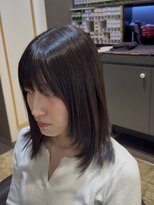 リゴ ヘアー(RIGO hair)&nbsp;地毛風ダークブラウンの艶ストレートミディ